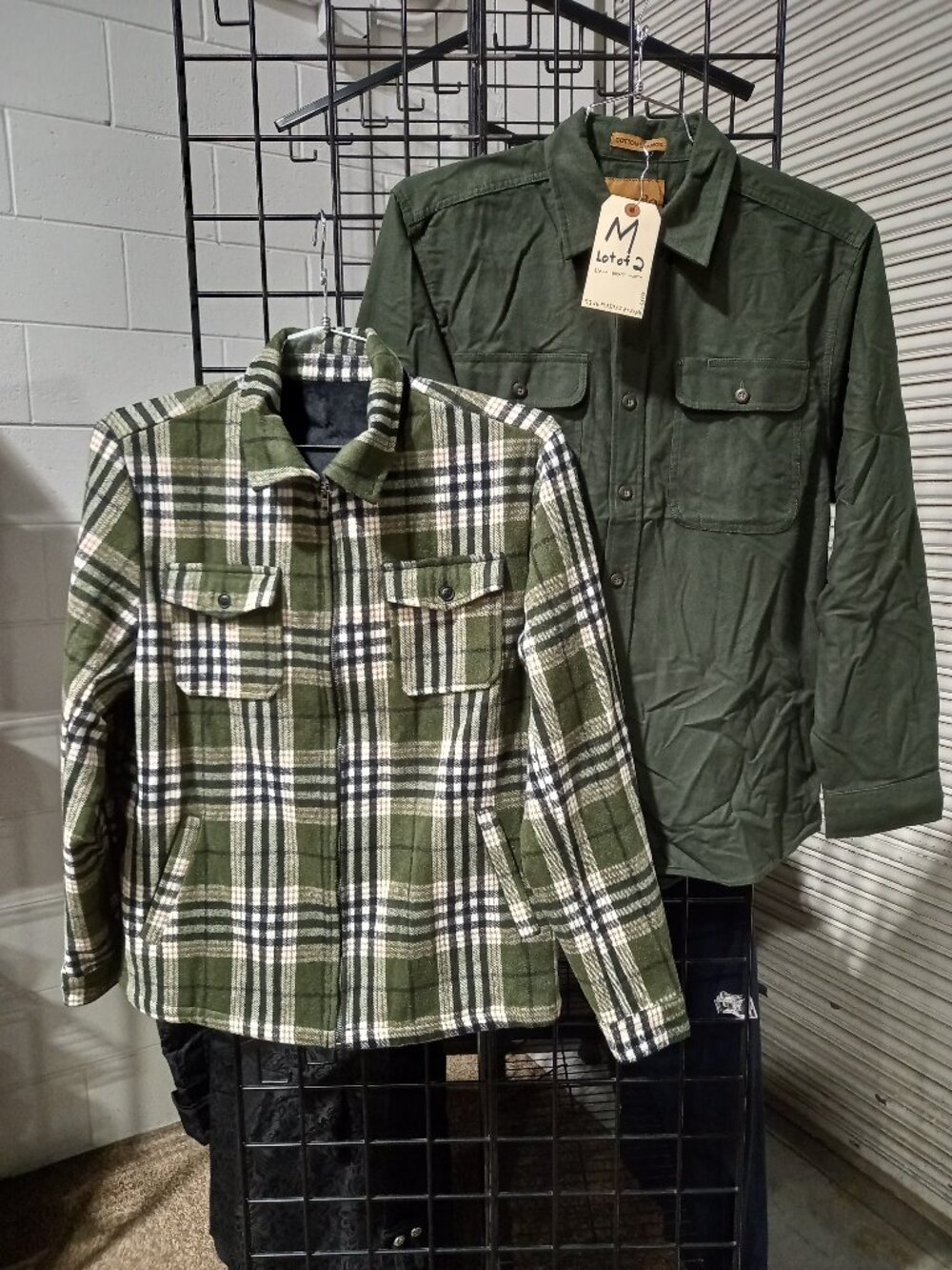 Men's Shirt Jacket and Long Sleeve Chamois Shirt | Medium